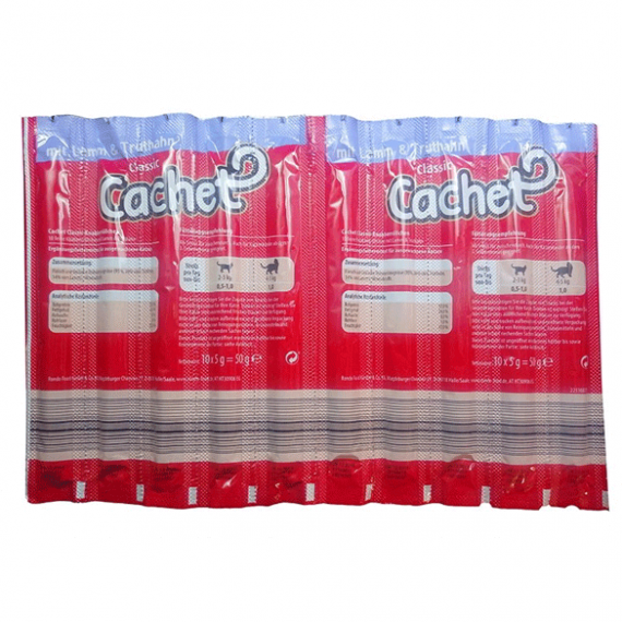 تشویقی مدادی گربه کچت (Cachet) حاوی بره و بوقلمون