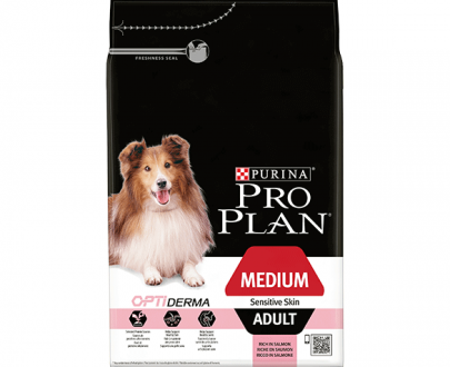 غذای خشک سگ بالغ پروپلن مخصوص نژاد متوسط با پوست حساس؛ غنی شده با ماهی سالمون