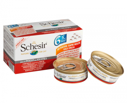 کنسرو گربه شسیر تهیه شده از فیله مرغ و اردک