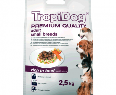 غذای خشک سگ تروپی داگ (Tropi Dog) مخصوص نژاد کوچک