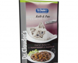 پوچ گربه ژلاتینی دکتر کلودرز؛ تهیه شده از گوشت گوساله، مرغ و بوقلمون
