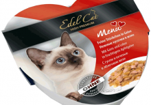 خوراک کاسه ای گربه Edel Cat؛ تهیه شده از گوشت غاز و جگر در ژله