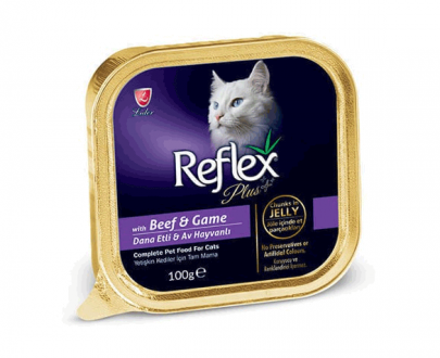 خوراک کاسه ای گربه رفلکس؛ تهیه شده گوشت گاو