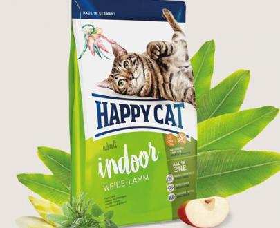 غذای خشک گربه هپی کت Indoor سوپر پرمیوم؛ تهیه شده از گوشت بره