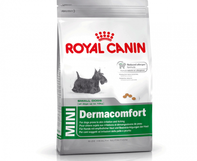 غذای خشک سگ رویال کنین Mini Dermacomfort؛ مخصوص نژادهای کوچک با پوست و موی حساس