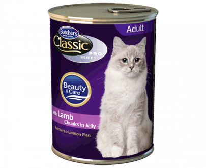 کنسرو گربه بوچرز Butchers Classic Pro؛ تهیه شده از گوشت بره