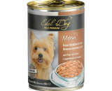 کنسرو سگ ایدل داگ Edel Dog؛ تهیه شده از گوشت بوقلمون و جگر؛ 400 گرمی