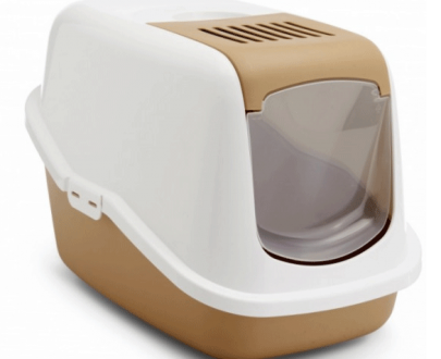 توالت مسقف گربه ساویک Savic؛ رنگ کاراملی