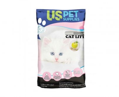 خاک کریستالی گربه US PET با رایحه سیب؛ 3.8 لیتری