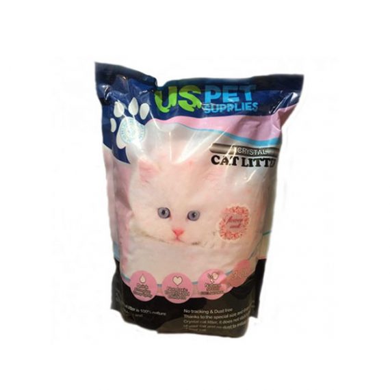 خاک کریستالی گربه US PET با رایحه گل؛ 3.8 لیتری