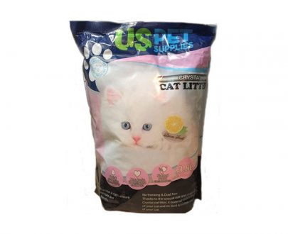 خاک کریستالی گربه US PET با رایحه لیمو؛ 3.8 لیتری