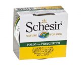 کنسرو سگ شسیر Schesir؛ تهیه شده گوشت مرغ و خوک
