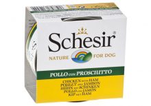 کنسرو سگ شسیر Schesir؛ تهیه شده گوشت مرغ و خوک