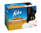 پوچ گربه ژلاتینی فلیکس Felix ؛ در 4 طعم متفاوت ، 12 بسته 100 گرمی