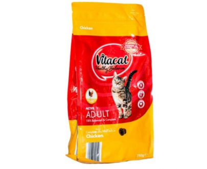 غذای خشک گربه ویتاکت Vitacat؛ حاوی گوشت مرغ؛ 750 گرمی