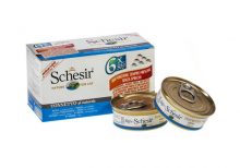 کنسرو گربه شسیر تهیه شده از تن ماهی Tonnetto al Naturale؛ بسته 6 عددی
