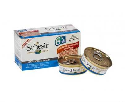 کنسرو گربه شسیر تهیه شده از تن ماهی Tonnetto al Naturale؛ بسته 6 عددی