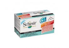 کنسرو گربه شسیر تهیه شده از ماهی تن و ماهی قزل آلا؛ بسته 6 عددی
