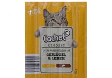تشویقی مدادی گربه کچت Cachet تهیه شده از مرغ و جگر؛ بسته 10 عددی