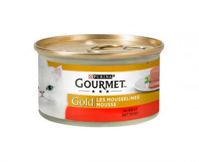 کنسرو گورمه گلد Gourmet؛ تهیه شده از گوشت گاو، 85 گرمی